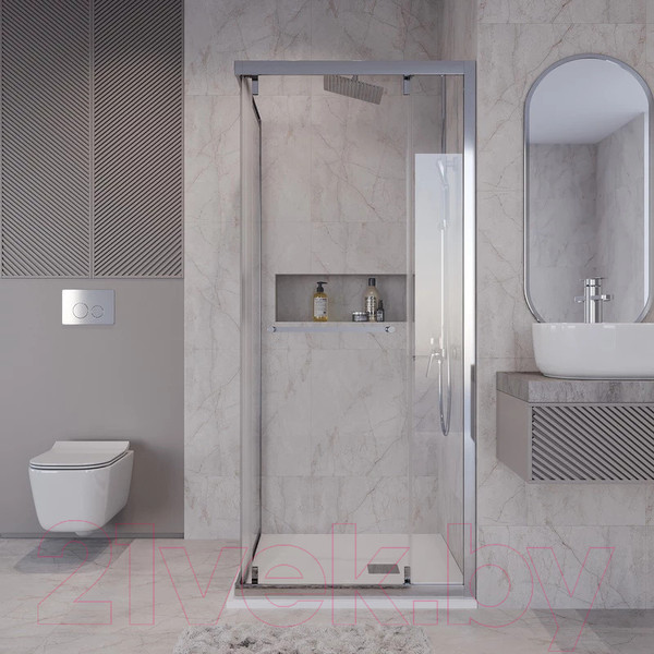 Изображение товара Душевой уголок Niagara NG-6635-34 100x100x195 (хром/прозрачное стекло)