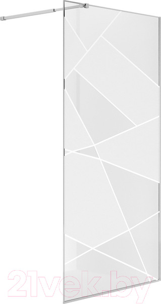 Изображение товара Душевая стенка Niagara NG-660-90 90x195 (хром/прозрачное стекло)