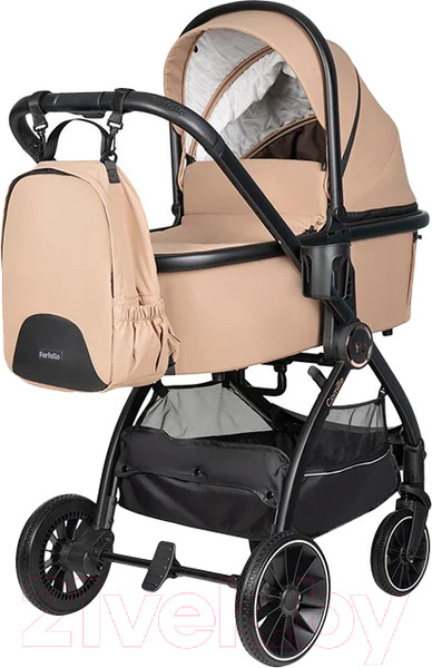 Изображение товара Детская универсальная коляска Farfello Camille 3 в 1 / BB-02 (бежевый)