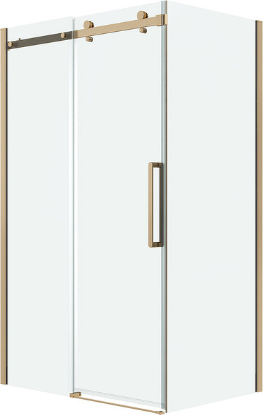 Изображение товара Душевая стенка Grossman Classic 80x195 / 200.K33.04.80.32.00 (золото сатин/стекло прозрачное)