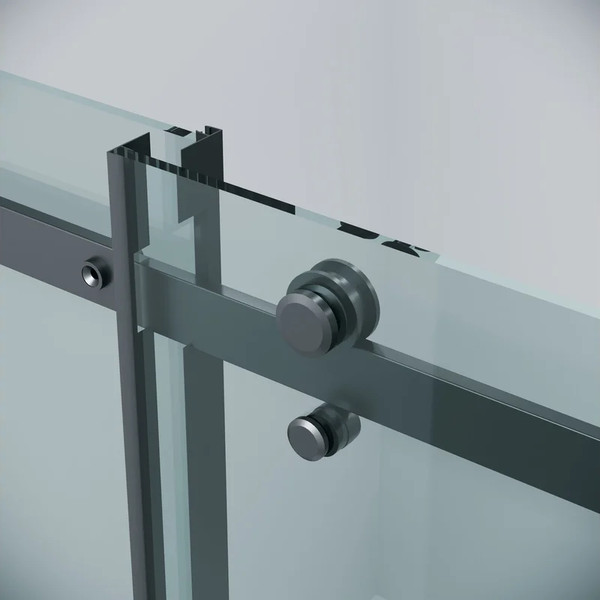 Изображение товара Душевая стенка Grossman Classic 80x195 / 200.K33.04.80.21.00 (черный матовый/стекло прозрачное)