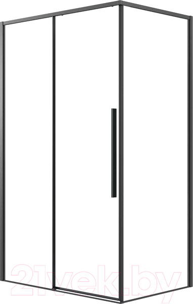 Изображение товара Душевая стенка Grossman Galaxy 90x195 / 200.K33.01.90.21.00 (черный матовый/стекло прозрачное)