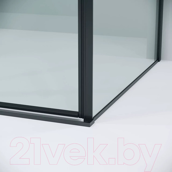 Изображение товара Душевая стенка Grossman Galaxy 90x195 / 200.K33.01.90.21.00 (черный матовый/стекло прозрачное)