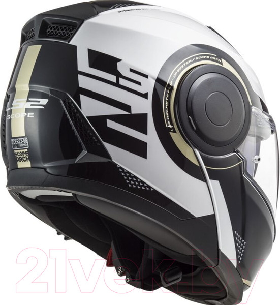 Изображение товара Мотошлем LS2 FF902 Scope Arch (S, белый/серый)