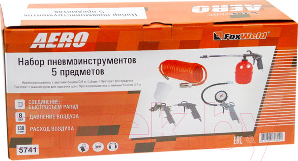 Изображение товара Набор пневмоинструмента FoxWeld 5741