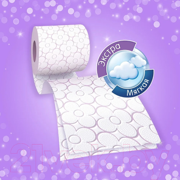 Изображение товара Туалетная бумага FAMILIA Plus Волшебный цветок Двухслойная (12рул, белый)