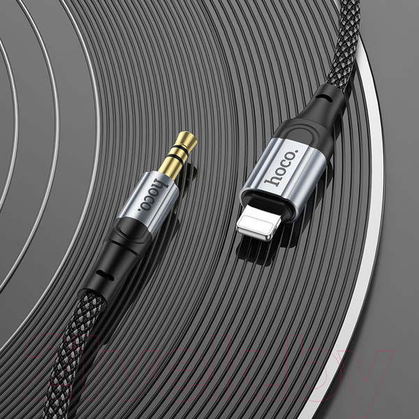 Изображение товара Кабель Hoco UPA26 Lightning - AUX (1м, черный)