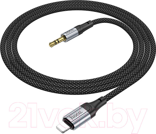 Изображение товара Кабель Hoco UPA26 Lightning - AUX (1м, черный)