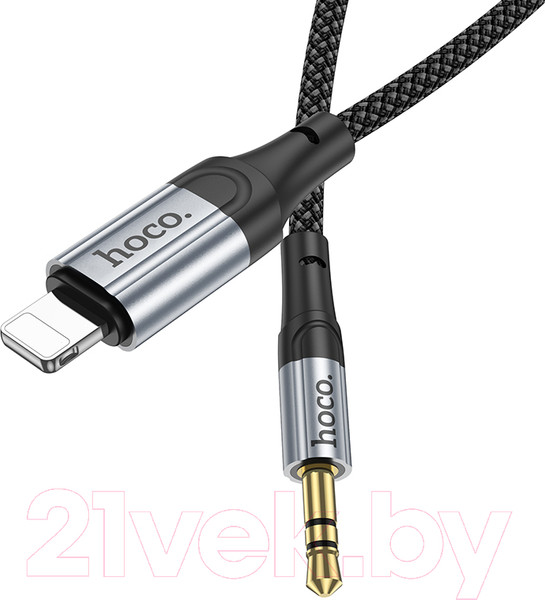 Изображение товара Кабель Hoco UPA26 Lightning - AUX (1м, черный)