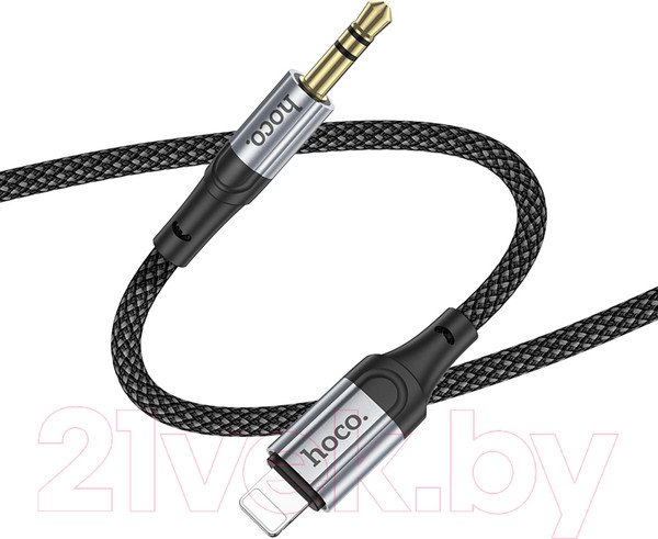 Изображение товара Кабель Hoco UPA26 Lightning - AUX (1м, черный)