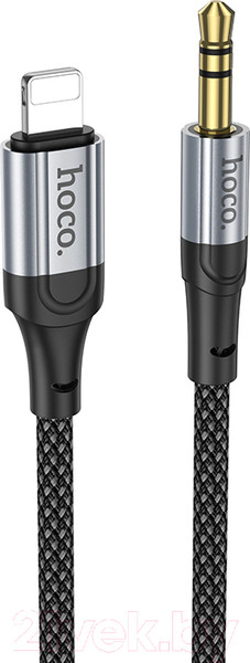 Изображение товара Кабель Hoco UPA26 Lightning - AUX (1м, черный)