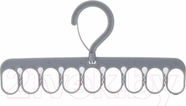 Изображение товара Набор пластиковых вешалок-плечиков Swed house Savean 64.01.4344 (серый)