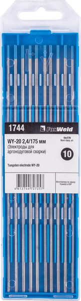 Изображение товара Электрод FoxWeld Вольфрамовый WY-20 2.4мм / 175мм / 1744