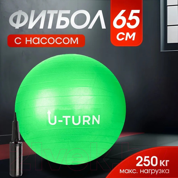 Изображение товара Гимнастический мяч No Brand ФИТ-1016 (зеленый)