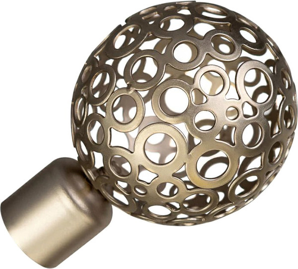 Изображение товара Набор наконечников для карниза АС ФОРОС Метеор D19 (2шт, сатин)