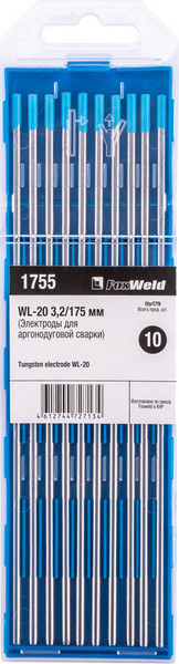 Изображение товара Электрод FoxWeld Вольфрамовый WL-20 3.2мм/175мм / 1755 (10шт)