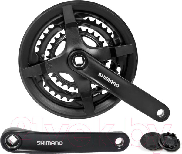 Изображение товара Система шатунов для велосипеда Shimano AFCTY301E888CL
