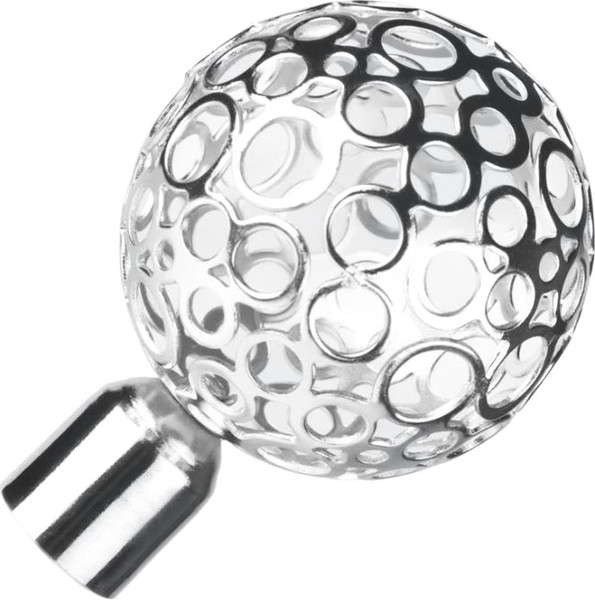 Изображение товара Набор наконечников для карниза АС ФОРОС Метеор D25 (2шт, хром)