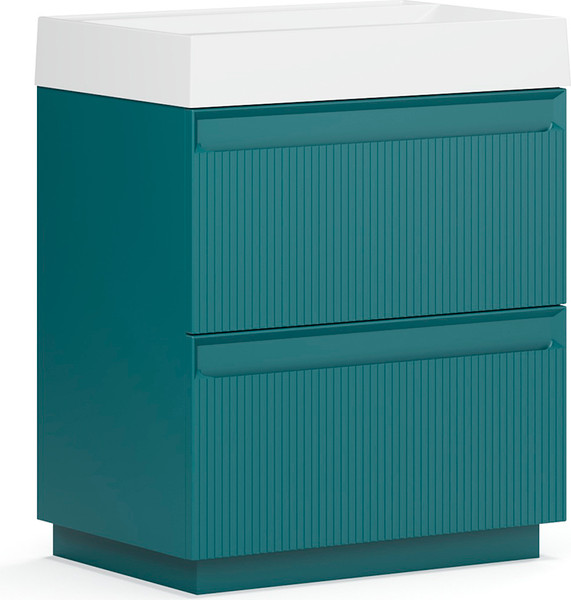 Изображение товара Тумба под умывальник Belux Базель Н 70-02 (179, голубой малахит матовый)