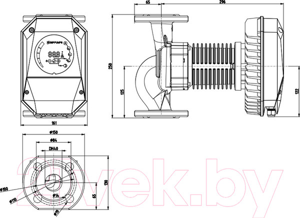 Изображение товара Циркуляционный насос IMP PUMPS NMT MAX II 40/80 F250 / 979527981