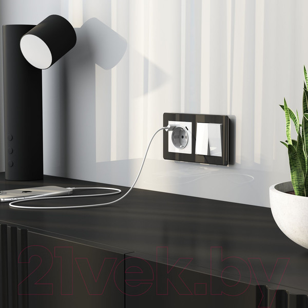 Изображение товара Выключатель Werkel W1120041 (белый акрил)