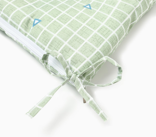 Изображение товара Подушка на стул Этель Клетка / 10362958 (40x40, оливковый)