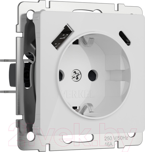 Изображение товара Розетка Werkel W1171741 (белый акрил)