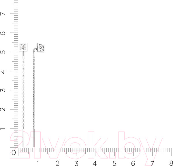 Изображение товара Серьги из белого золота ZORKA 3D00206.14K.W.ZZ (с бриллиантами)