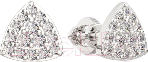 Изображение товара Серьги из белого золота ZORKA 3D00439.14K.W (с бриллиантами)