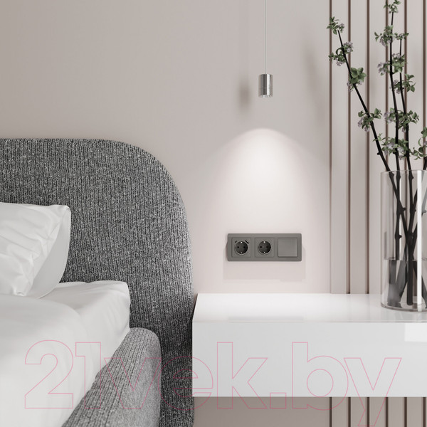 Изображение товара Выключатель Werkel W1112044 (графит акрил)