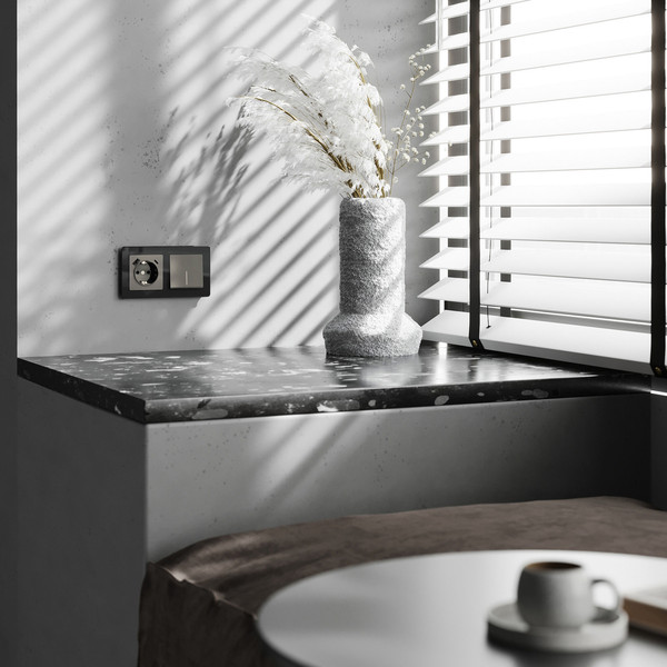 Изображение товара Выключатель Werkel W1112144 (графит акрил)