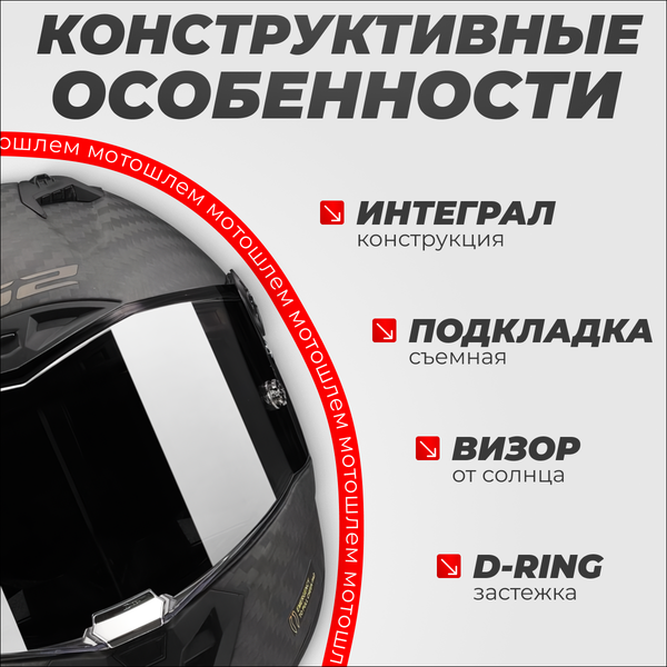 Изображение товара Мотошлем LS2 FF805 Thunder C GP Pro Fim (2XL, черный матовый)