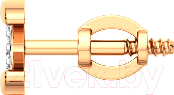 Изображение товара Серьги из розового золота ZORKA 3D00511.14K.R (с бриллиантами)