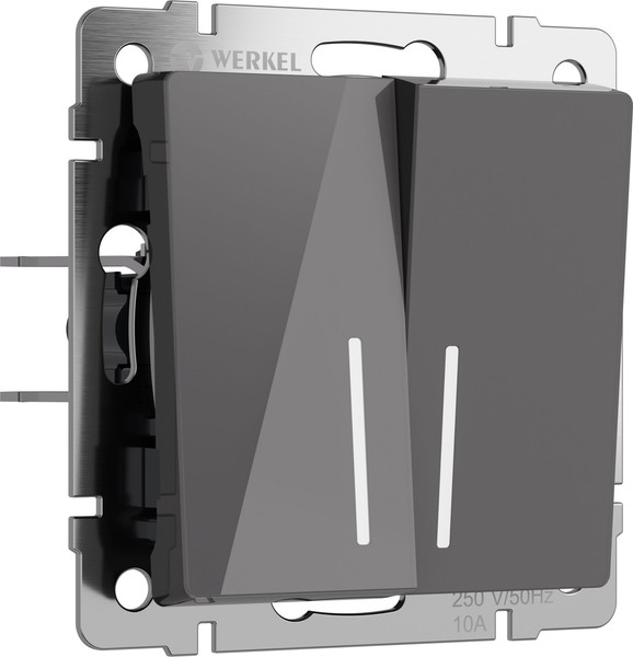 Изображение товара Выключатель Werkel W1122144 (графит акрил)