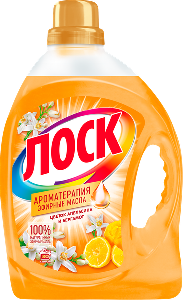 Изображение товара Гель для стирки ЛОСК Ароматерапия Цветок апельсина (2.19л)