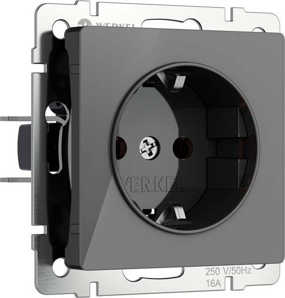 Изображение товара Розетка Werkel W1171144 (графит акрил)
