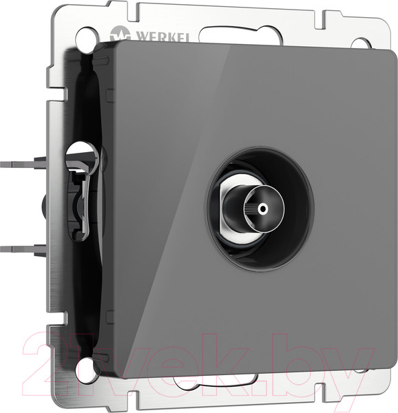 Изображение товара Розетка Werkel W1183044 (графит акрил)