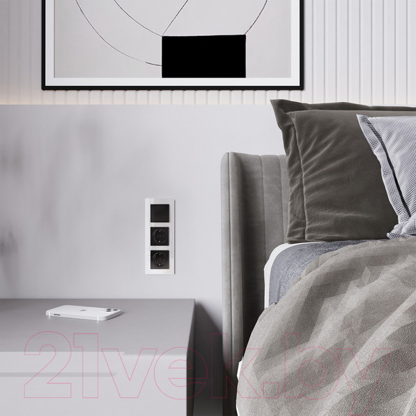 Изображение товара Выключатель Werkel W1110048 (черный акрил)