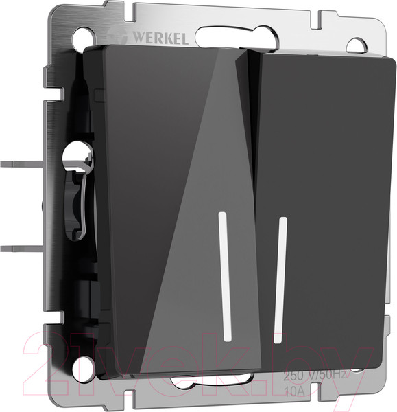Изображение товара Выключатель Werkel W1122148 (черный акрил)