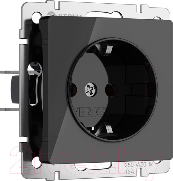 Изображение товара Розетка Werkel W1171048 (черный акрил)