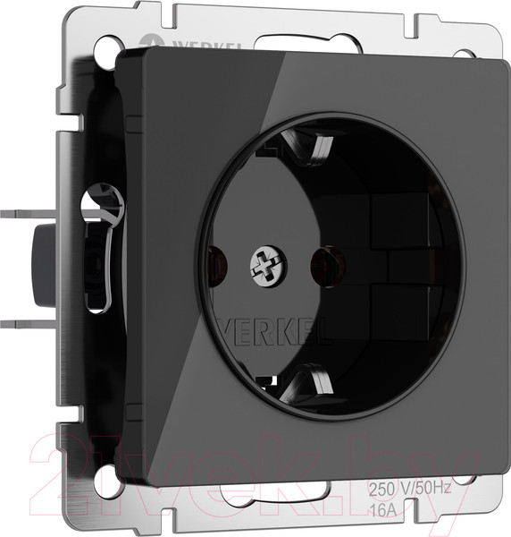 Изображение товара Розетка Werkel W1171148 (черный акрил)