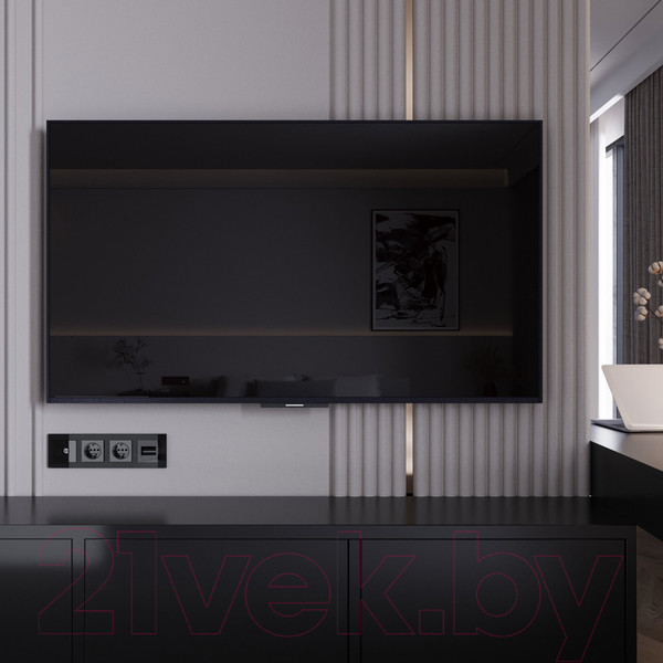 Изображение товара Розетка Werkel W1183048 (черный акрил)