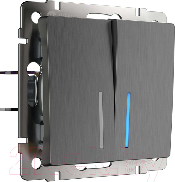 Изображение товара Выключатель Werkel W1122104 (графит рифленый)