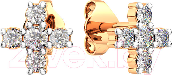Изображение товара Серьги из розового золота ZORKA 3101636.14K.R (с фианитами)