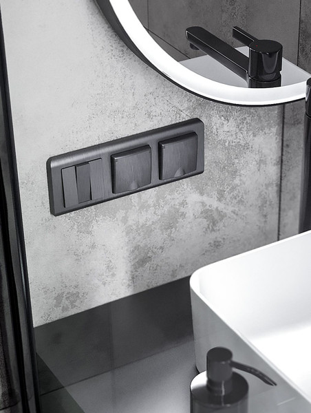 Изображение товара Клавиша для выключателя Werkel W1139004 (графит рифленый)