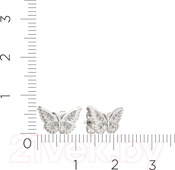 Изображение товара Серьги из серебра ZORKA 03101051.ZZ (с фианитами)