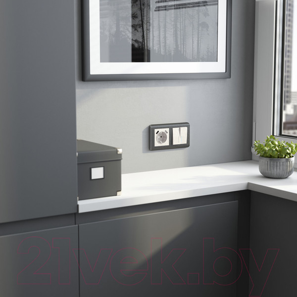 Изображение товара Выключатель Werkel W1122113 (перламутр рифленый)