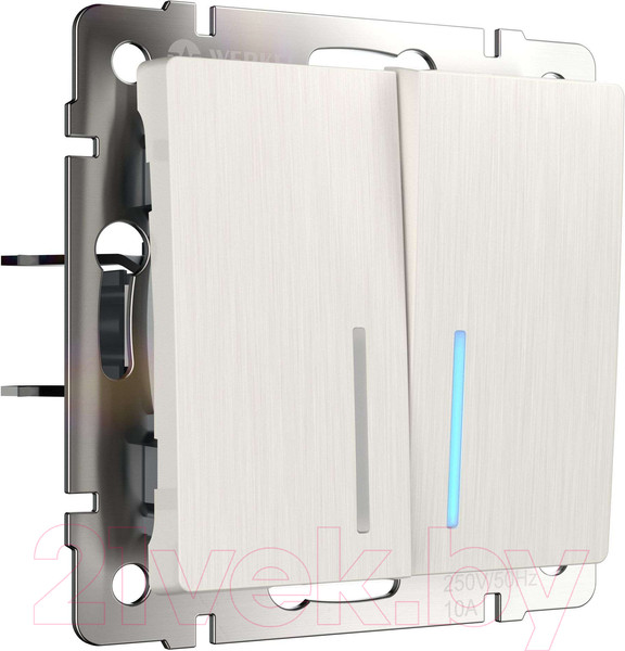 Изображение товара Выключатель Werkel W1122113 (перламутр рифленый)