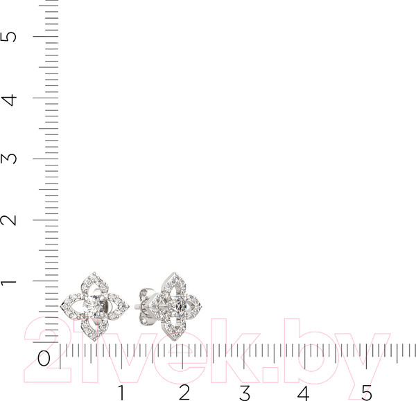 Изображение товара Серьги из серебра ZORKA 03101113.ZZ (с фианитами)