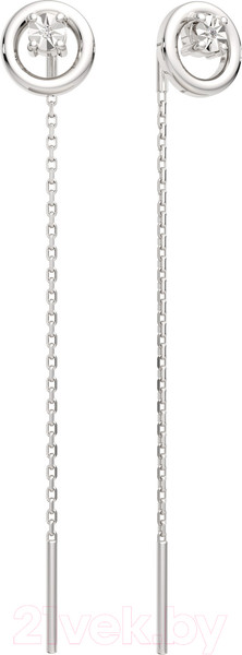 Изображение товара Серьги из серебра ZORKA 03D0125 (с бриллиантами)